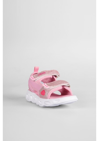 Roy Işıklı Kız Bebe Pembe Sandalet