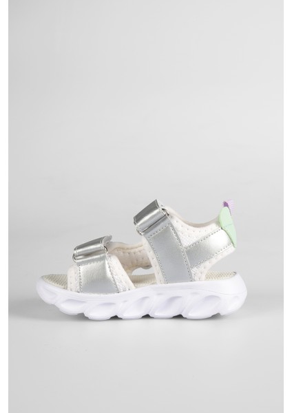 321. B24Y. 204 Hilda Beyaz Işıklı Kız Çocuk Sandalet fiyatları