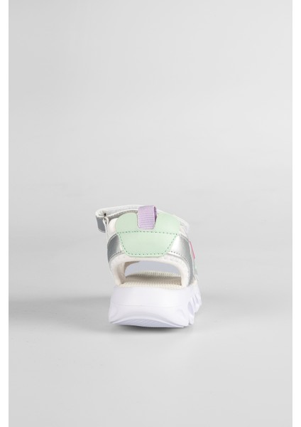 321. B24Y. 204 Hilda Beyaz Işıklı Kız Çocuk Sandalet indirimleri