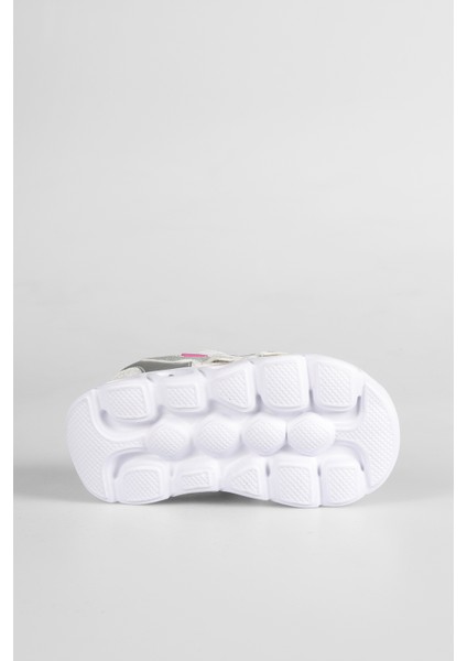 321. B24Y. 204 Hilda Beyaz Işıklı Kız Çocuk Sandalet