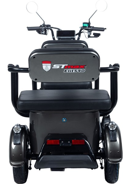 Stmax Elit 540 3 Tekerli 2 Kişilik Elektrikli Moped - Uzay Gri