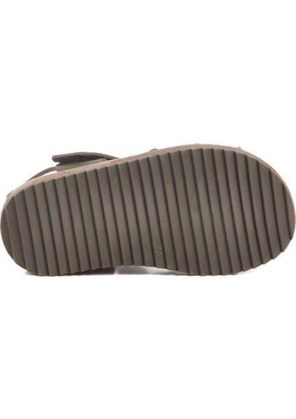 Haki Cırtlı Hafif Unisex Çocuk Sandalet 17370 B
