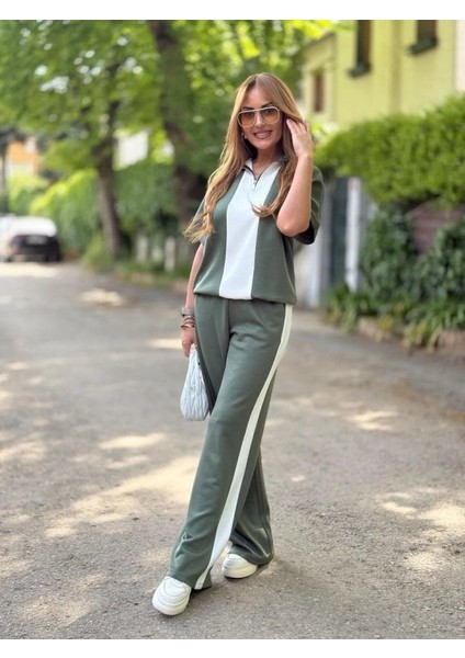 Fh Fashionhere Kadın Modal Kumaş Yakası Fermuarlı Şerit Detaylı Takım fırsatları