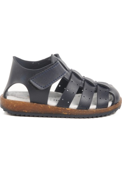 Lacivert Cırtlı Hafif Unisex Çocuk Sandalet 17370 B