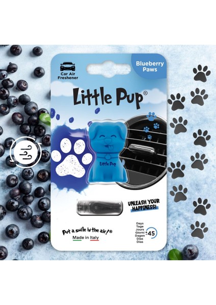 Little Pup Yaban Mersini Araç Kokusu (Blueberry) -45 Gün-Oto Kokusu Kalıcı Klima Parfüm