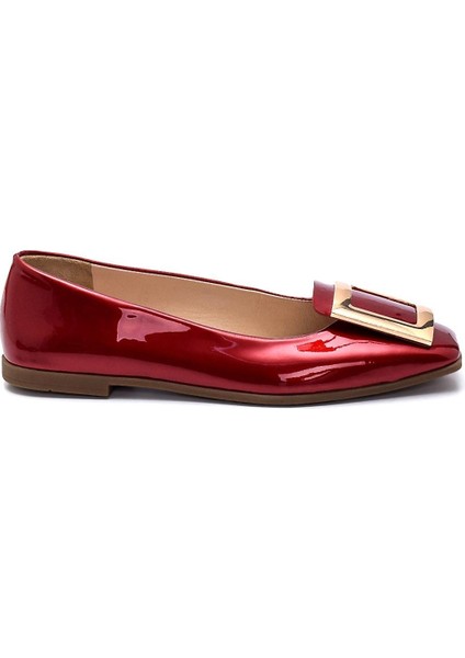 Denya Kırmızı Rugan Kadın Babet