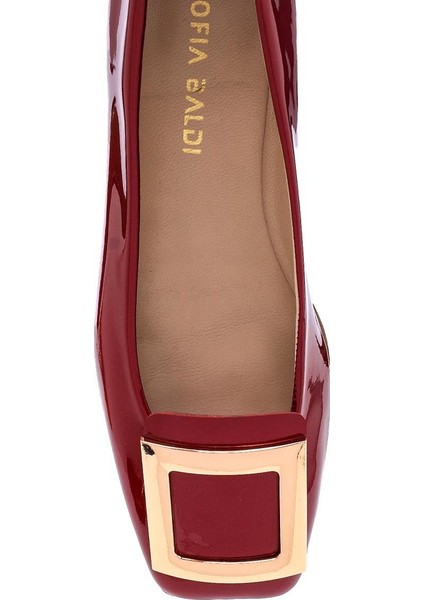 Denya Kırmızı Rugan Kadın Babet modelleri