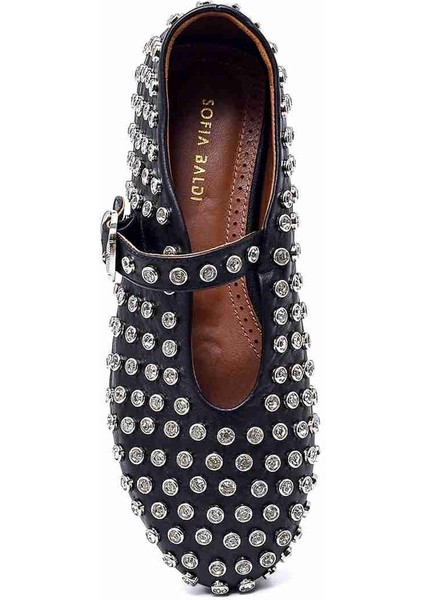 Stone Siyah Hakiki Deri Kadın Babet fırsatları