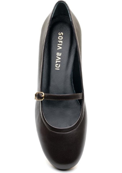 Zeln Kahve Hakiki Deri Kadın Babet fırsatları