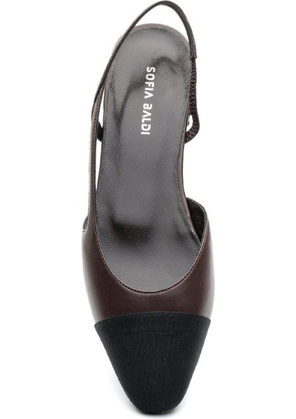 Sleet Kahve Hakiki Deri Kadın Babet fırsatları