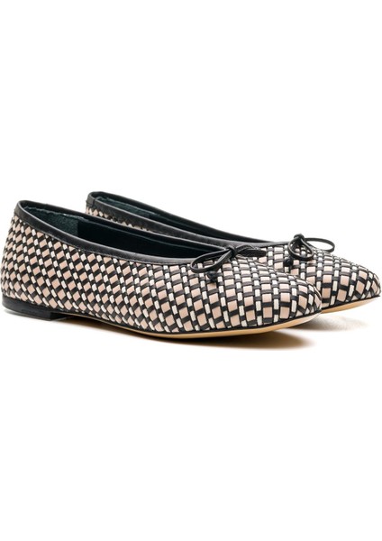 Labour Siyah Hakiki Deri Kadın Babet modelleri