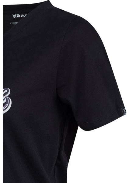 Alone Baskılı V Yaka Kadın T-Shirt 406 modelleri