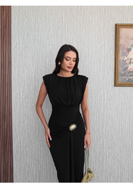 Güneş Tokalı Vatkalı Elbise fiyatları