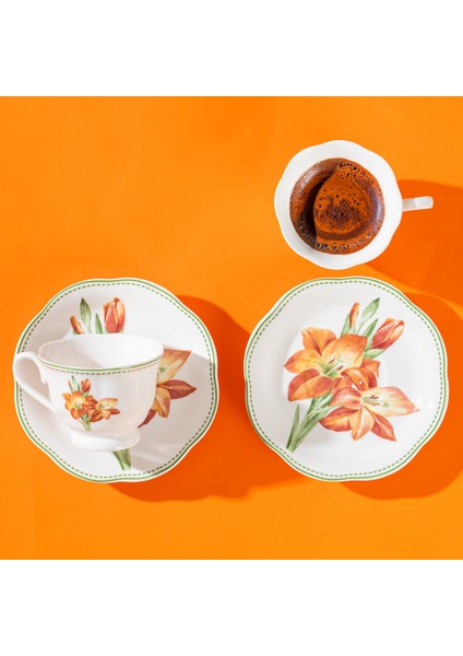 16871-5 De Flore 2 Kişilik 4 Parça Porselen Kahve Fincan Takımı fiyatları