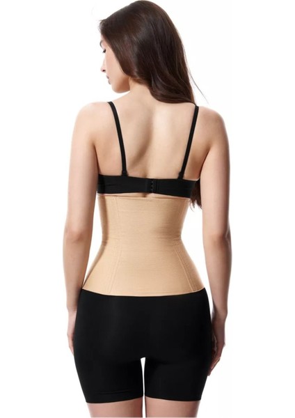 Tvigoso Model Askısız Latex Model 7 Balenli 4 Kademeli Korseli Kumaş Latex Spor Korse Ten Renk