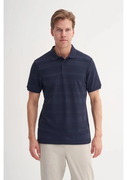 Cazador Polo Yaka Regular Fit Örme Çizgi Dokulu Tişört fiyatları