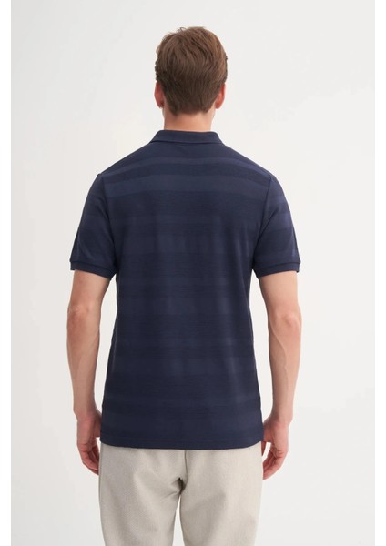 Cazador Polo Yaka Regular Fit Örme Çizgi Dokulu Tişört fırsatları