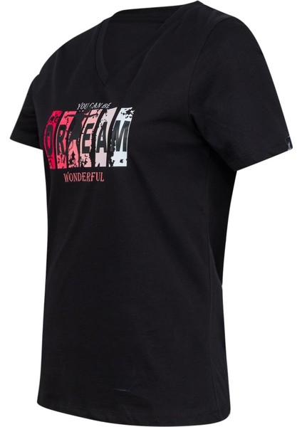 Alone Baskılı V Yaka Kadın T-Shirt 404 fiyatları