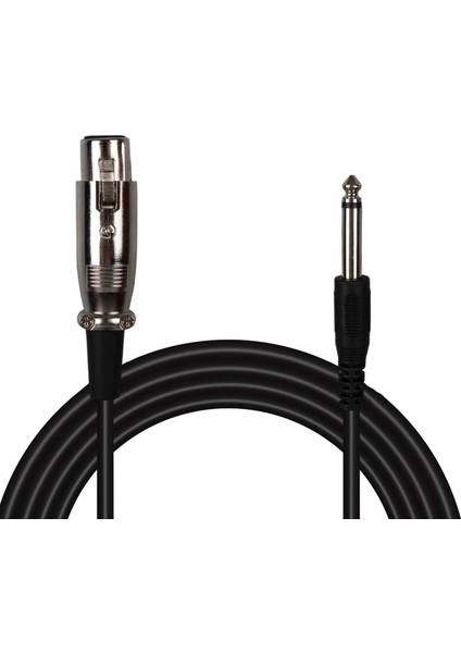 6.3mm Mono Erkek Canon Dişi 4 Metre Mikrofon Ara Kablosu (5131)