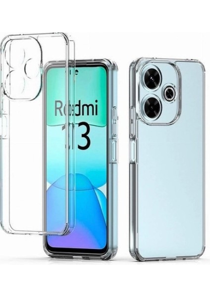 Redmi 13C Kılıf Süper Silikon Şeffaf