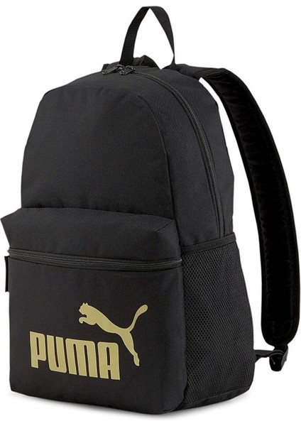 Phase Backpack 075487-01 Unisex Sırt Çantası Siyah-Altın