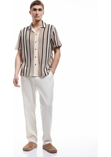 Cep Detaylı Regular Fit Beli Bağcıklı Pantolon