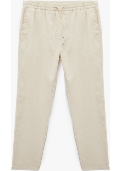 Cep Detaylı Regular Fit Beli Bağcıklı Pantolon modelleri