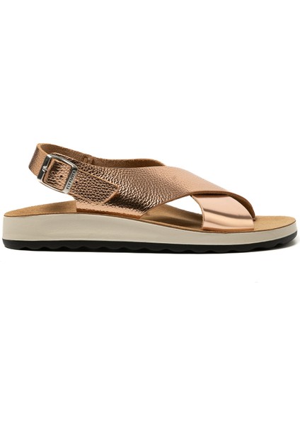 T4 429 Fe Kadın Sneaker ( Günlük) 77 G61 Zc Fly Flot Sandal 6488-DARK Gold