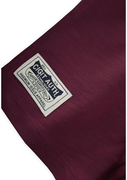 Etiket Detaylı Kapri 1-10 Yaş Bordo
