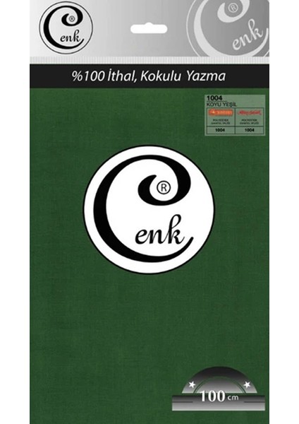 Düz Renk 100 cm Poşetli Yazma - 0301 - 1004-KOYU Yeşil