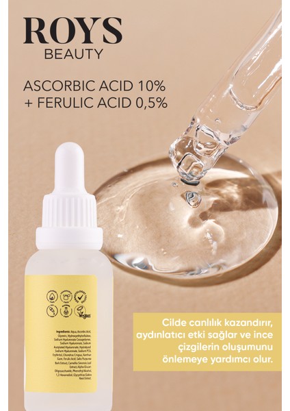Vitamin C Serum Aydınlatıcı & Renk Tonu Eşitleyici 30 ml modelleri