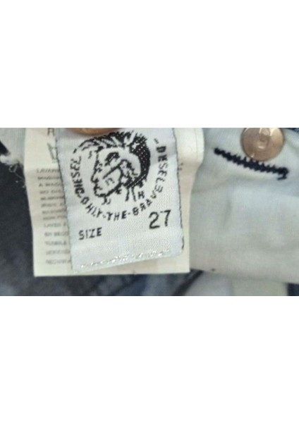 Orijinal DİESEL Tasarımcı Diz Altı Slim Fit S -M ,36- 38 Kot / Denim Bermuda / Şort Günlük Jean Pantolon