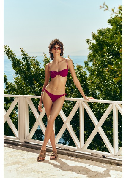 Büzgülü Bikini Üstü