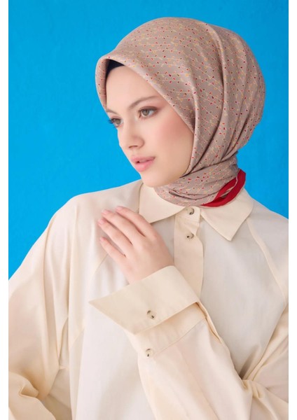 Saf Ipek Eşarp 4128D-35 Tivil