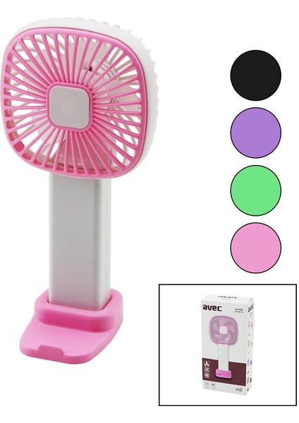 USB Mini Fan KARE=8X8CM - Y:16.5cm Sabit Başlık 3 Kademe Hız Telefonluklu Ayak Aparat (5067)