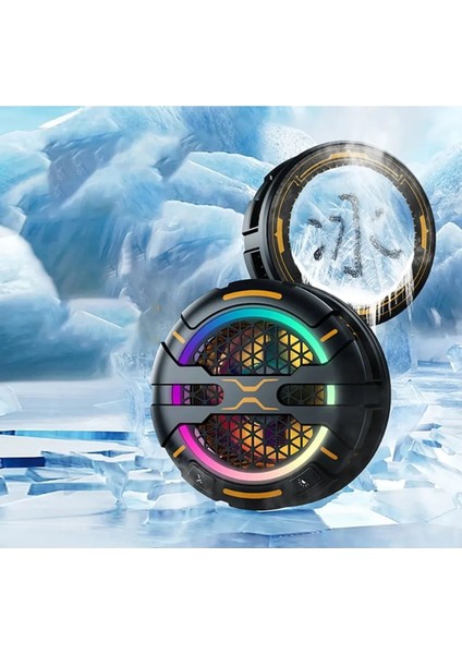 K15 Magsafe Destekli Güçlü Aluminyum Telefon Soğutucu Radyatör Kablolu Rgb Fan 3 Modlu Mıknatıslı ve Mandallı