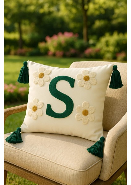 Punch Kırlent Kılıfı Harf Modeli S