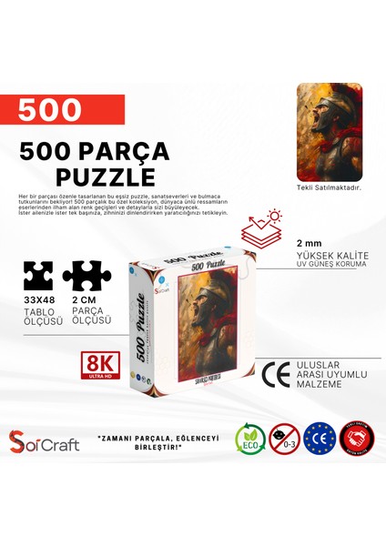 500 Parça Puzzle Savaşcı Spartalı