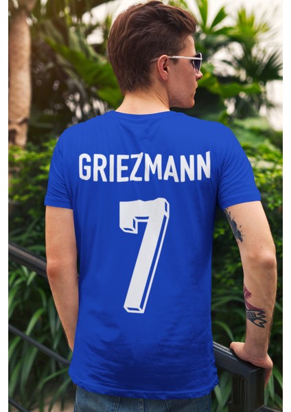 Antoine Griezmann Forma Sırt Futbol Baskılı Unisex Kısa Kollu Tişört T-Shirt fiyatları