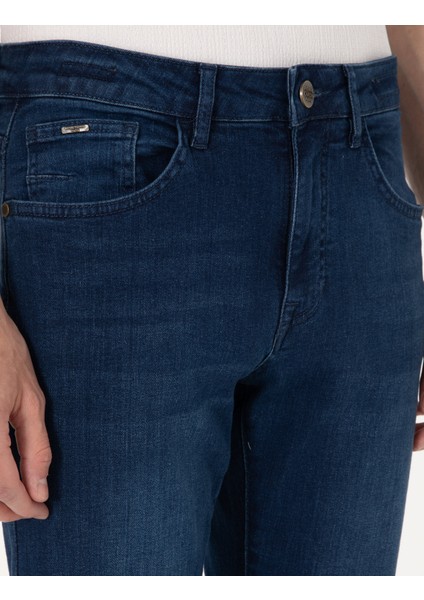 Erkek Mavi Slim Fit Jean Pantolon 50309099-VR036