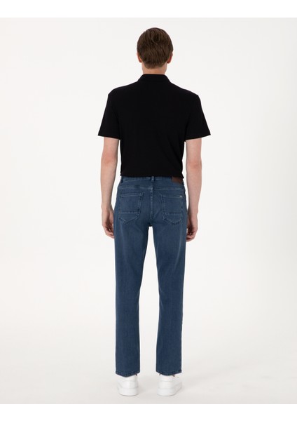 Erkek Mavi Straight Fit Jean Pantolon 50308903-VR036