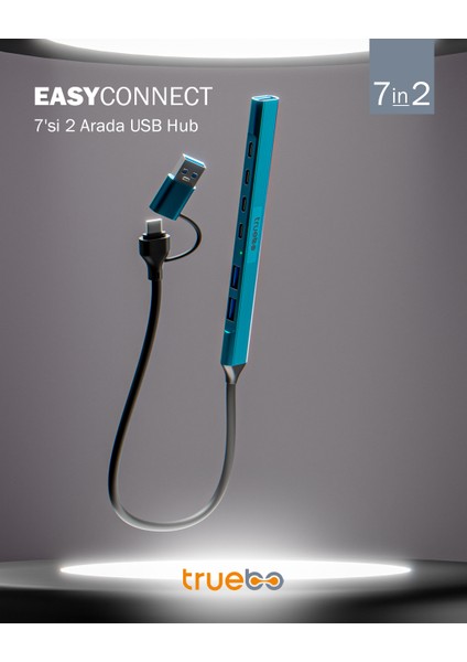 EasyConnect 7in2 Type-C / USB 3.0 Hub