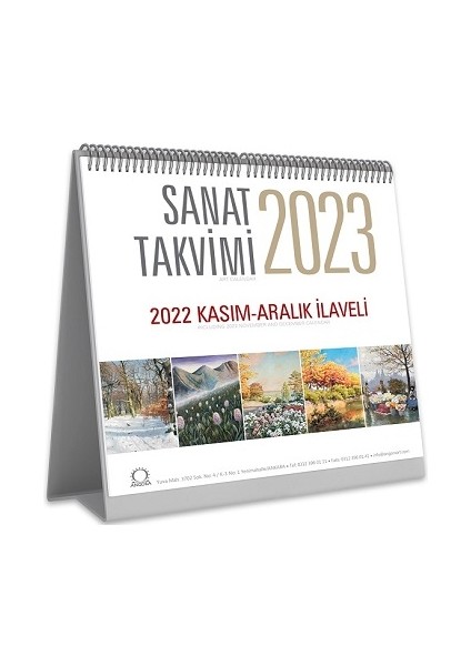 Sanat Takvimi 2023 Masa Takvimi