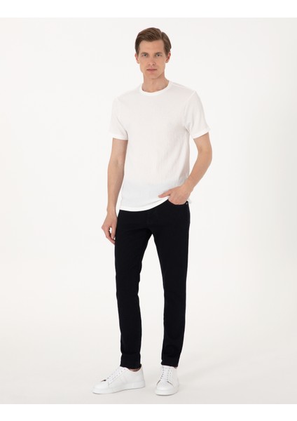 Erkek Koyu Lacivert Slim Fit Jean Pantolon 50308953-VR100