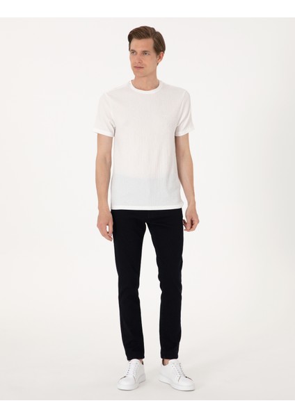 Erkek Koyu Lacivert Slim Fit Jean Pantolon 50308953-VR100