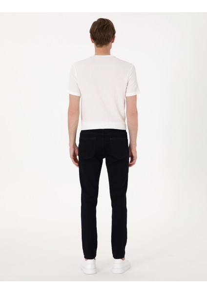 Erkek Koyu Lacivert Slim Fit Jean Pantolon 50308953-VR100