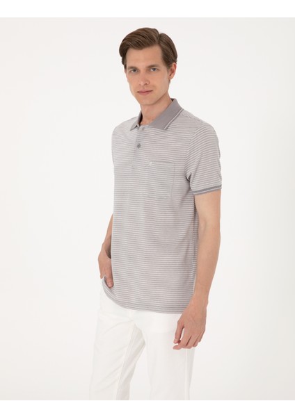 Erkek Gri Regular Fit Tişört 50307848-VR024 modelleri