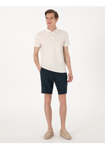 Erkek Bej Slim Fit Tişört 50303867-VR011 fırsatları