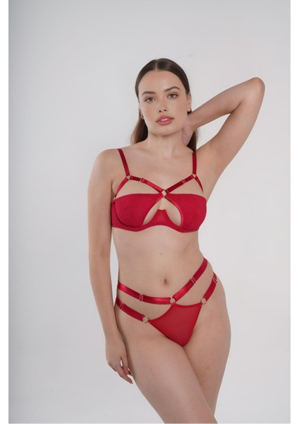 Kadın Sütyen Bralet Harness Şık Gösterişli Bra