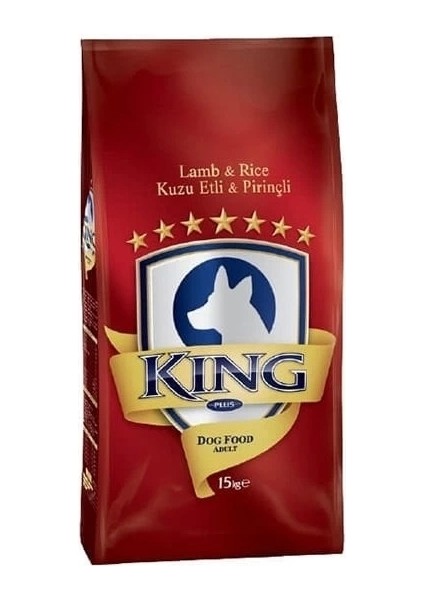 King Kuzu Etli Yetişkin Köpek Maması 15 kg